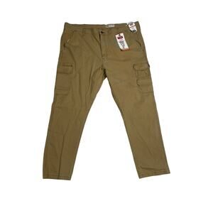 Wrangler Five Star Flex Regular Taper Cargo Pants Khaki 42x30 NWT